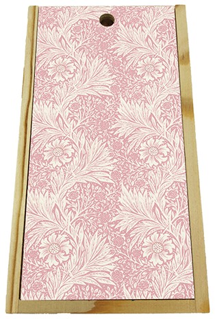 Färgpennor i Träpennskrin 12 färger William Morris Modern Marigold Rosa