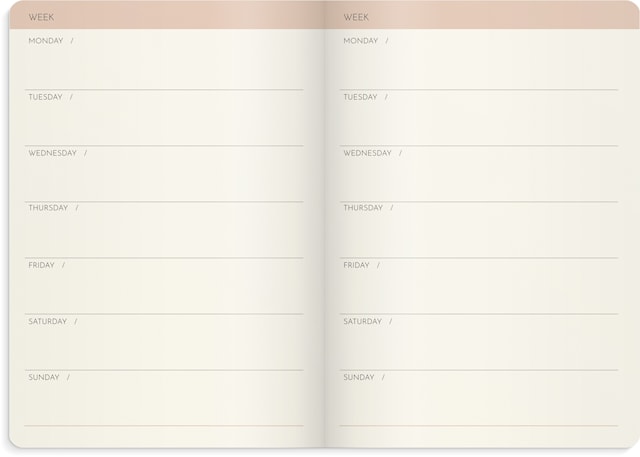 Produktbilde 4 for Ukeoppstilling Kalender Deluxe, Burde