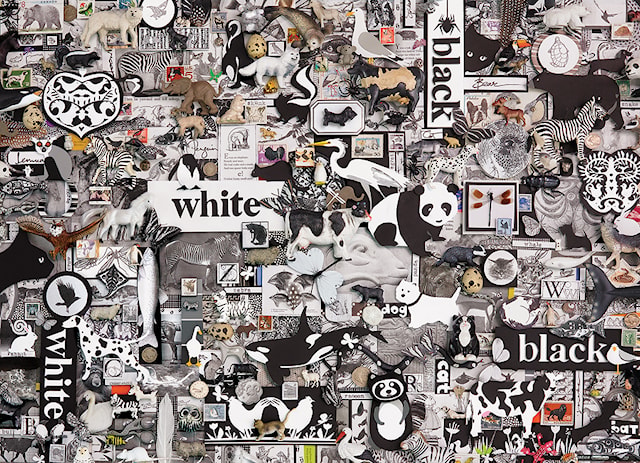 Produktbilde 2 for Puslespill Black And White: Animals 1000 brikker, Cobble Hill