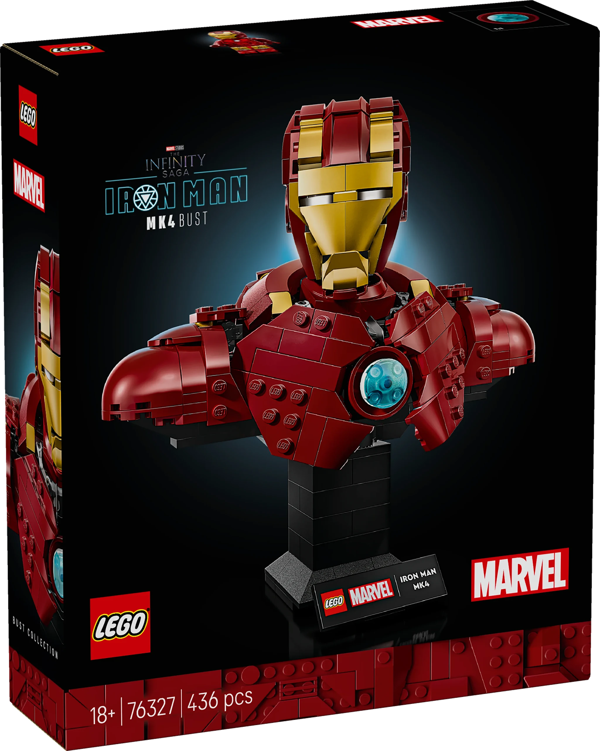 Tuotekuva ille Iron Man MK4 ‑rintakuva LEGO® Super Heroes (76327)