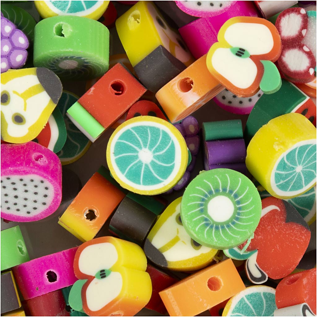 Figurpärlor Frukt 60-pack Creativ Company