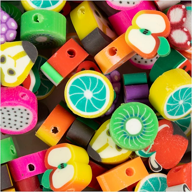 Figurpärlor Frukt 60-pack Creativ Company