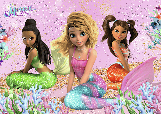 Tuotekuva 2 - Mermaid Magic Giant Lattiapalapeli 24 palaa Ravensburger