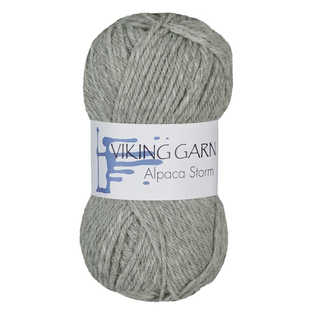 Alpaca Storm 50 g vaaleanharmaa Viking Garn