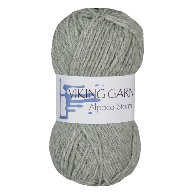 Alpaca Storm 50 g vaaleanharmaa Viking Garn