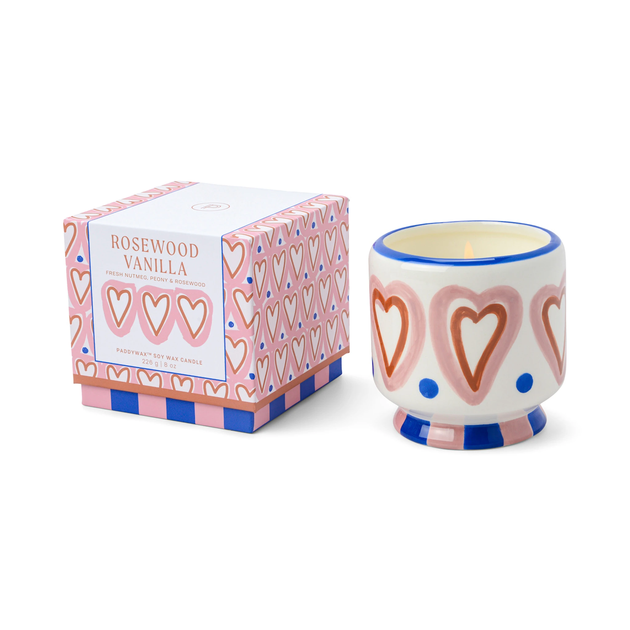 Produktbild för Doftljus Adopo, Hearts - Rosewood Vanilla Paddywax