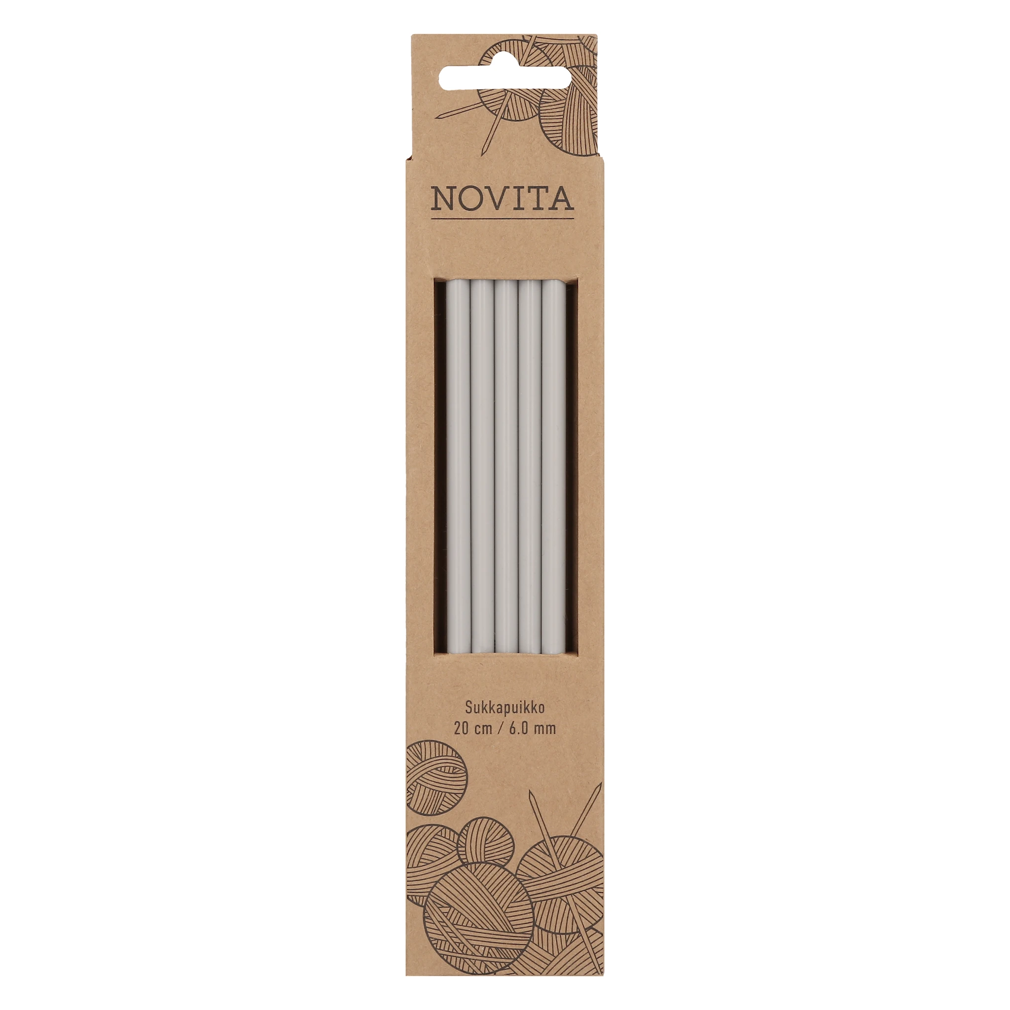 Produktbilde for Strikkepinner Plastic 20 cm Novita