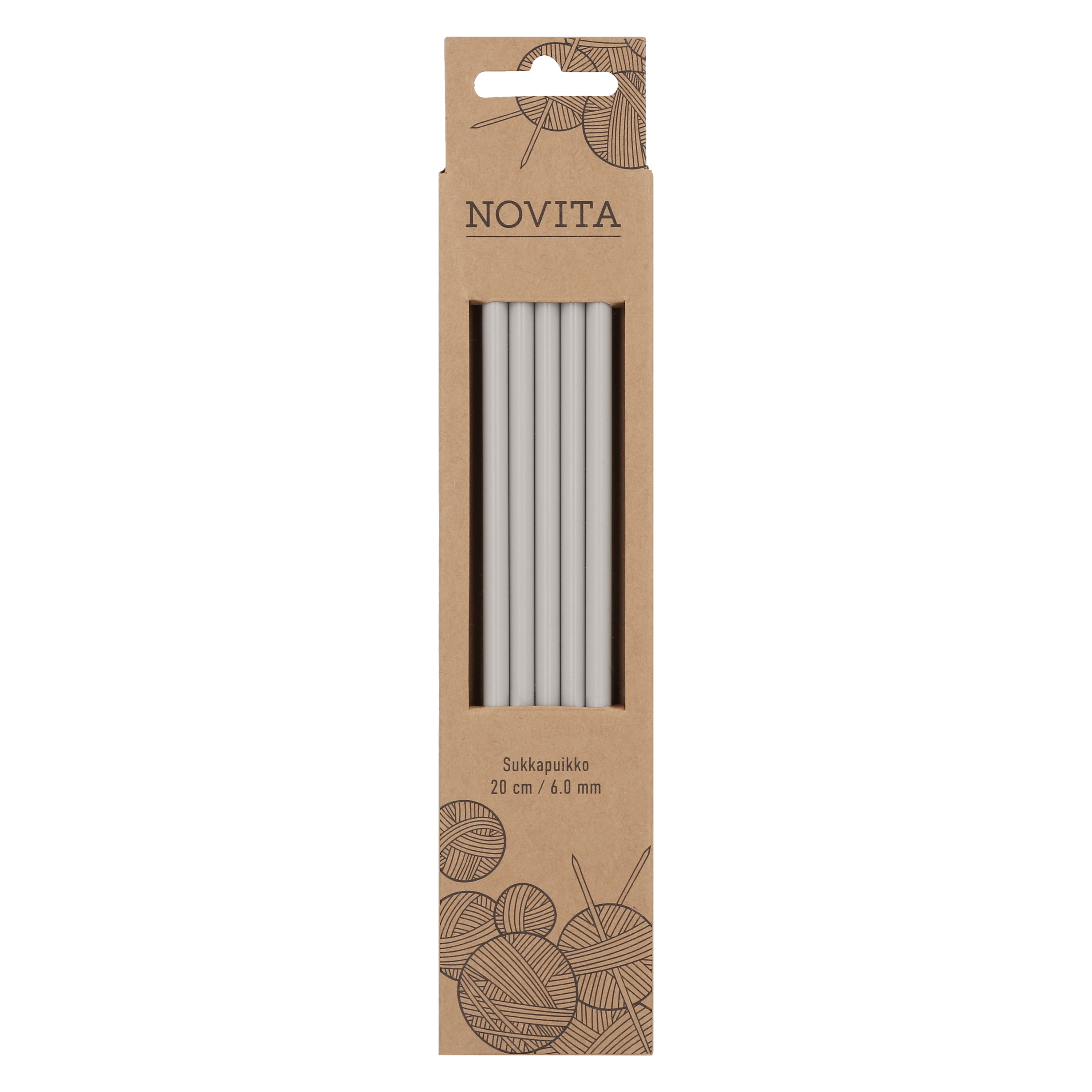 Strumpstickor Plast 20 cm 6.0 Novita