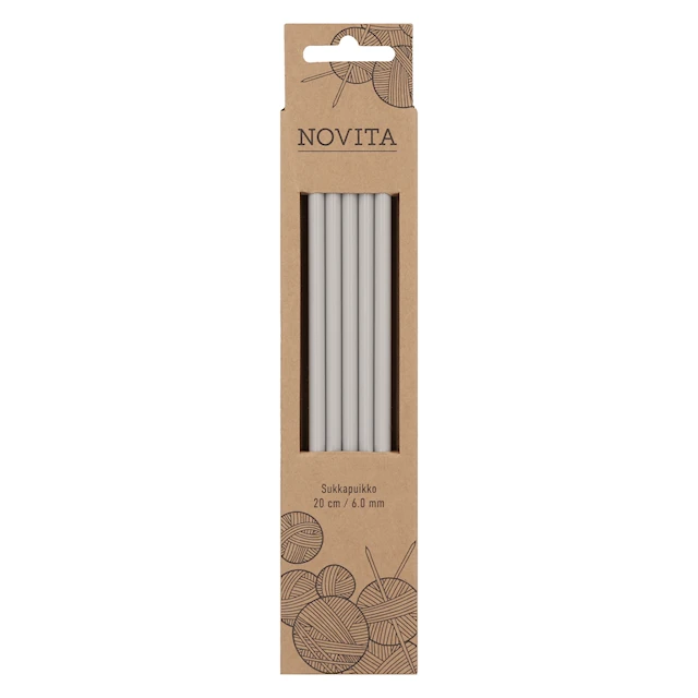 Strumpstickor Plast 20 cm 6.0 Novita