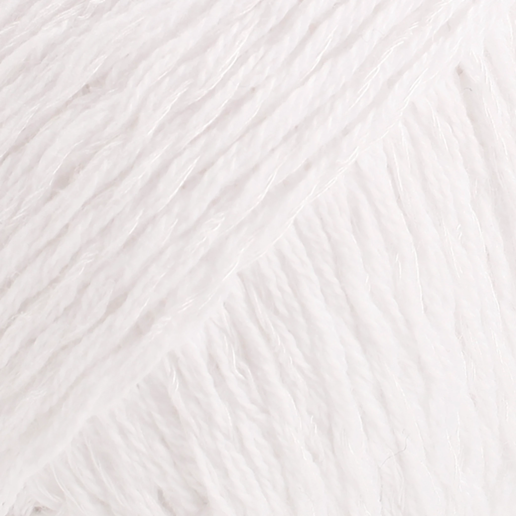 Produktbild för Belle Uni Colour Garn Bomullmix 50 g White 01 Drops