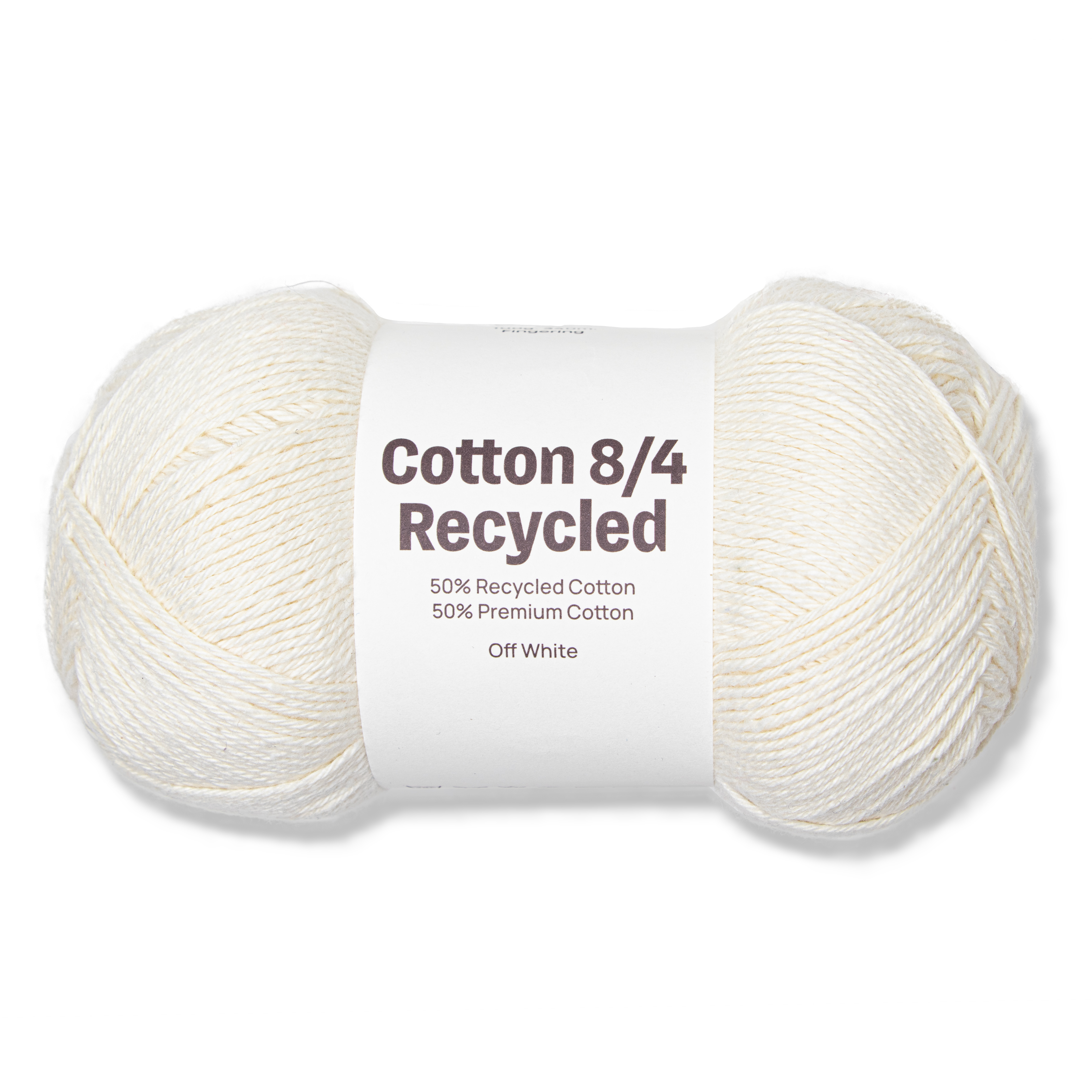 Cotton 8/4 Garn 100g Recycled Off White A074 Adlibris