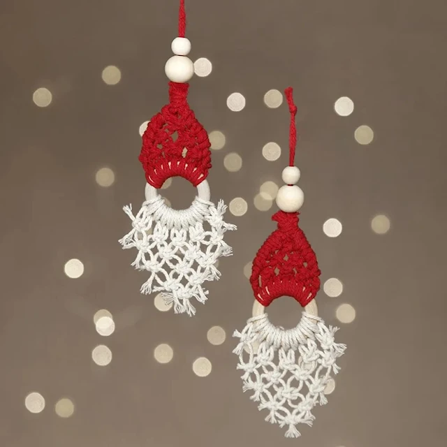 Pyssla Nisse i makramé 14 cm 2-pack Creativ Company