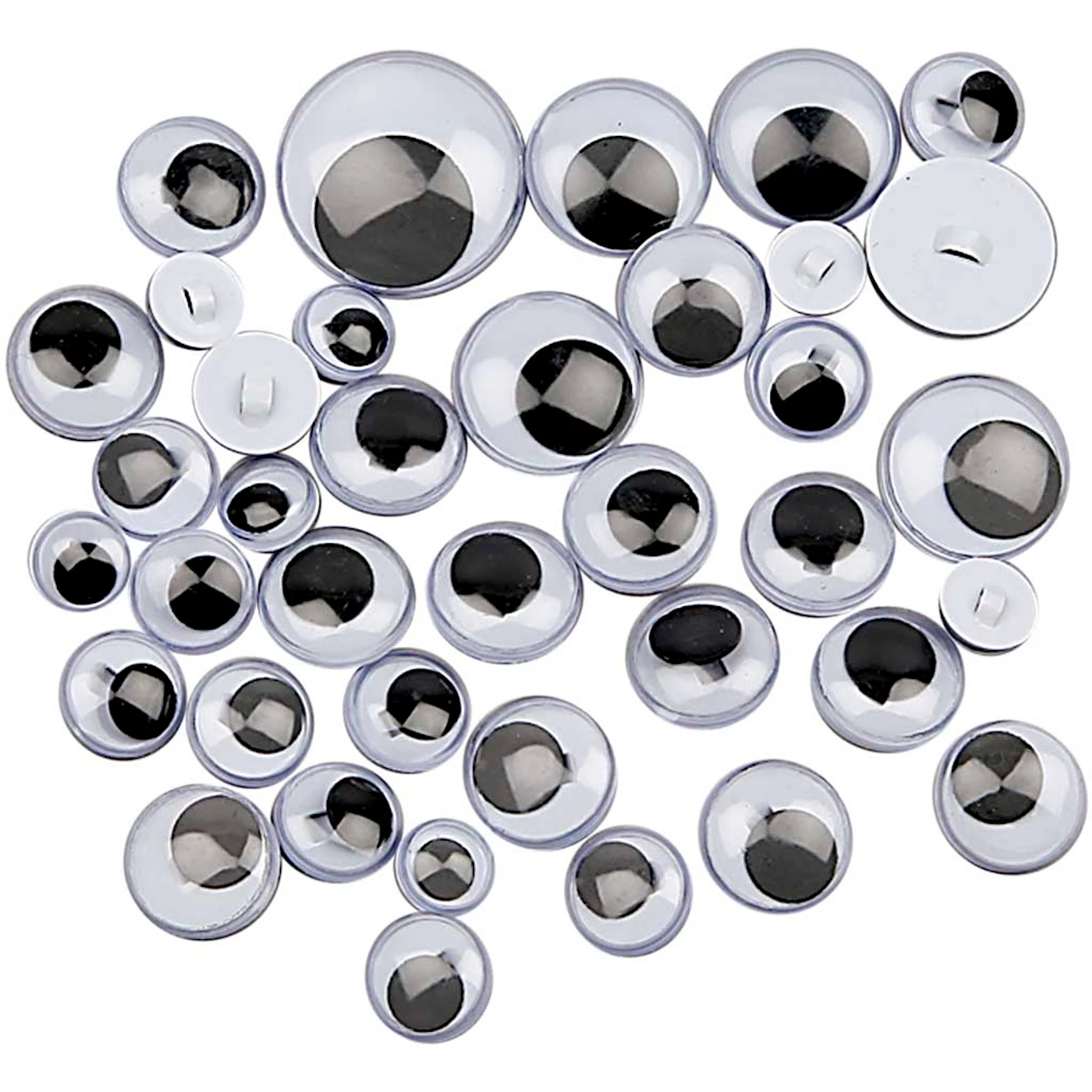 Produktbilde for Rulleøyne, til påsying, dia. 8-20 mm, 24 ass./ 1 pk.