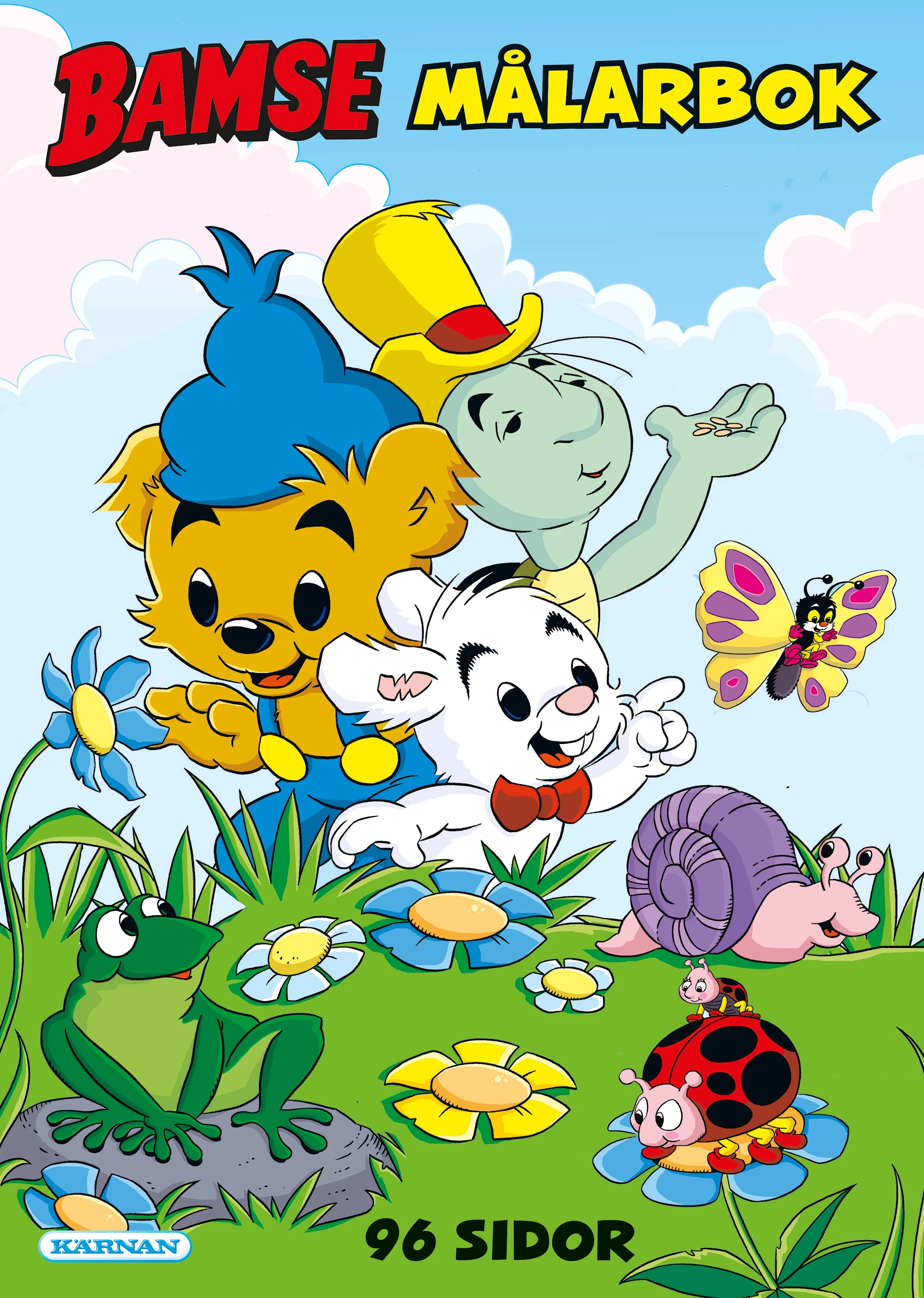 Produktbild för Målarbok Bamse extra tjock, Kärnan