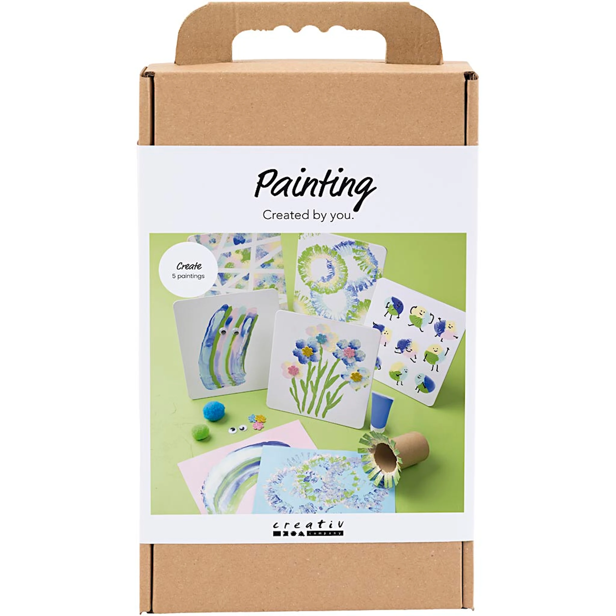 Produktbilde for DIY Kit Maling, ass. farger, 1 pk.