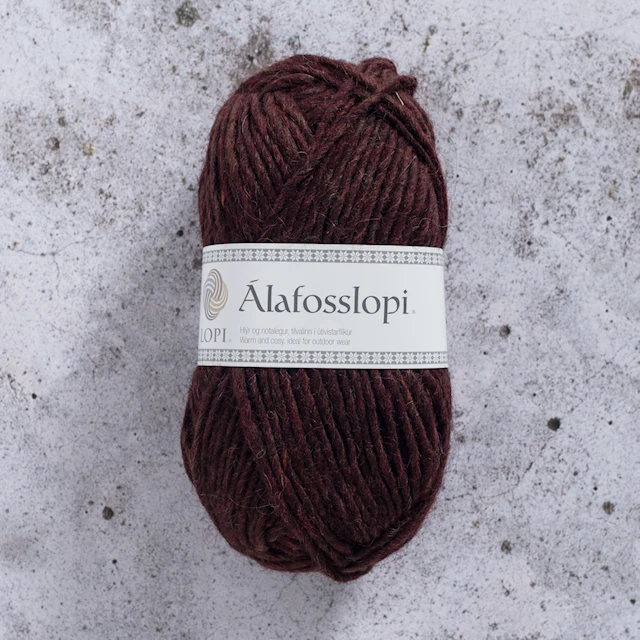 Álafosslopi Garn Ull 100 g Mörkröd Istex (1237)