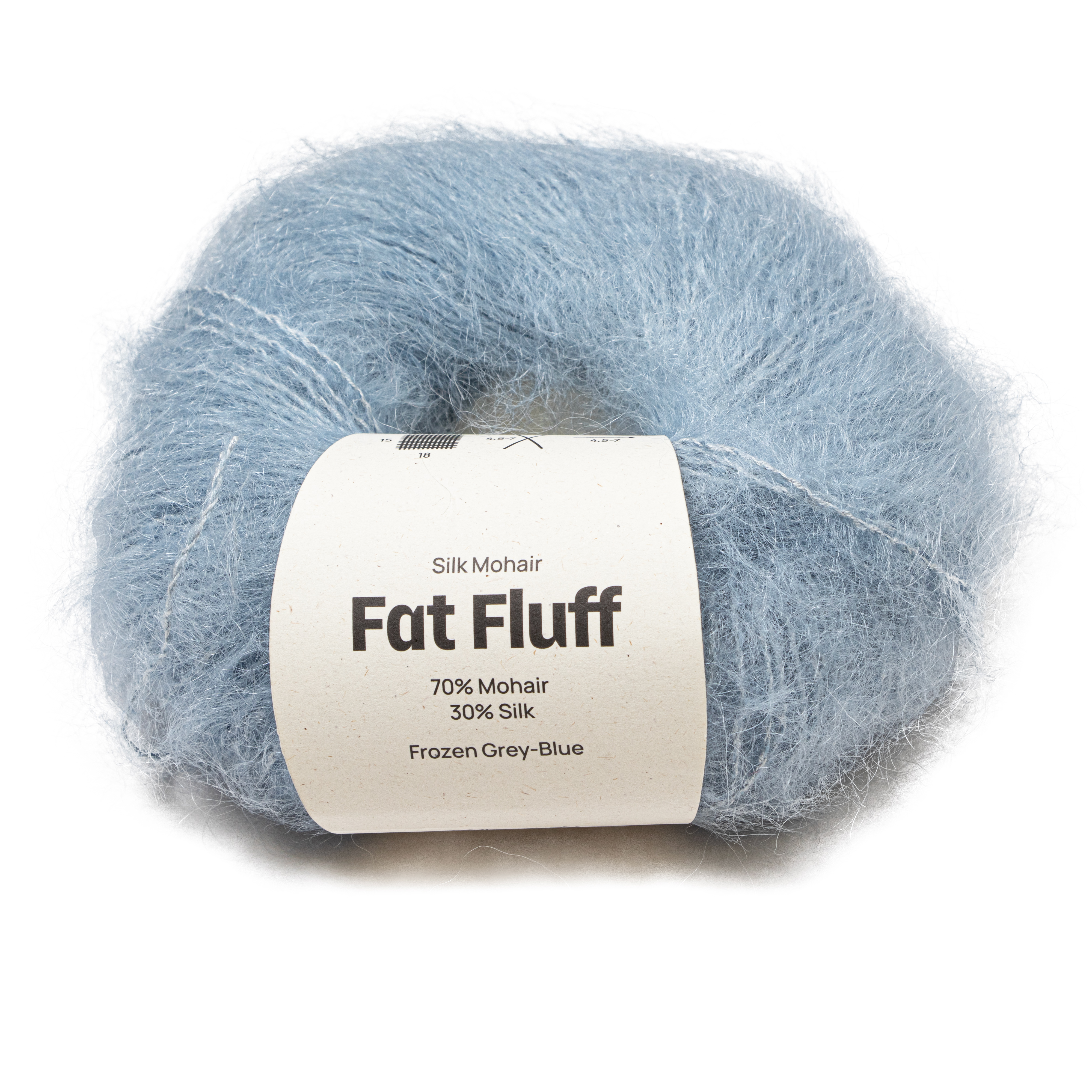 Silk Mohair Fat Fluff 25 gr Frozen grey/blue A812 Adlibris