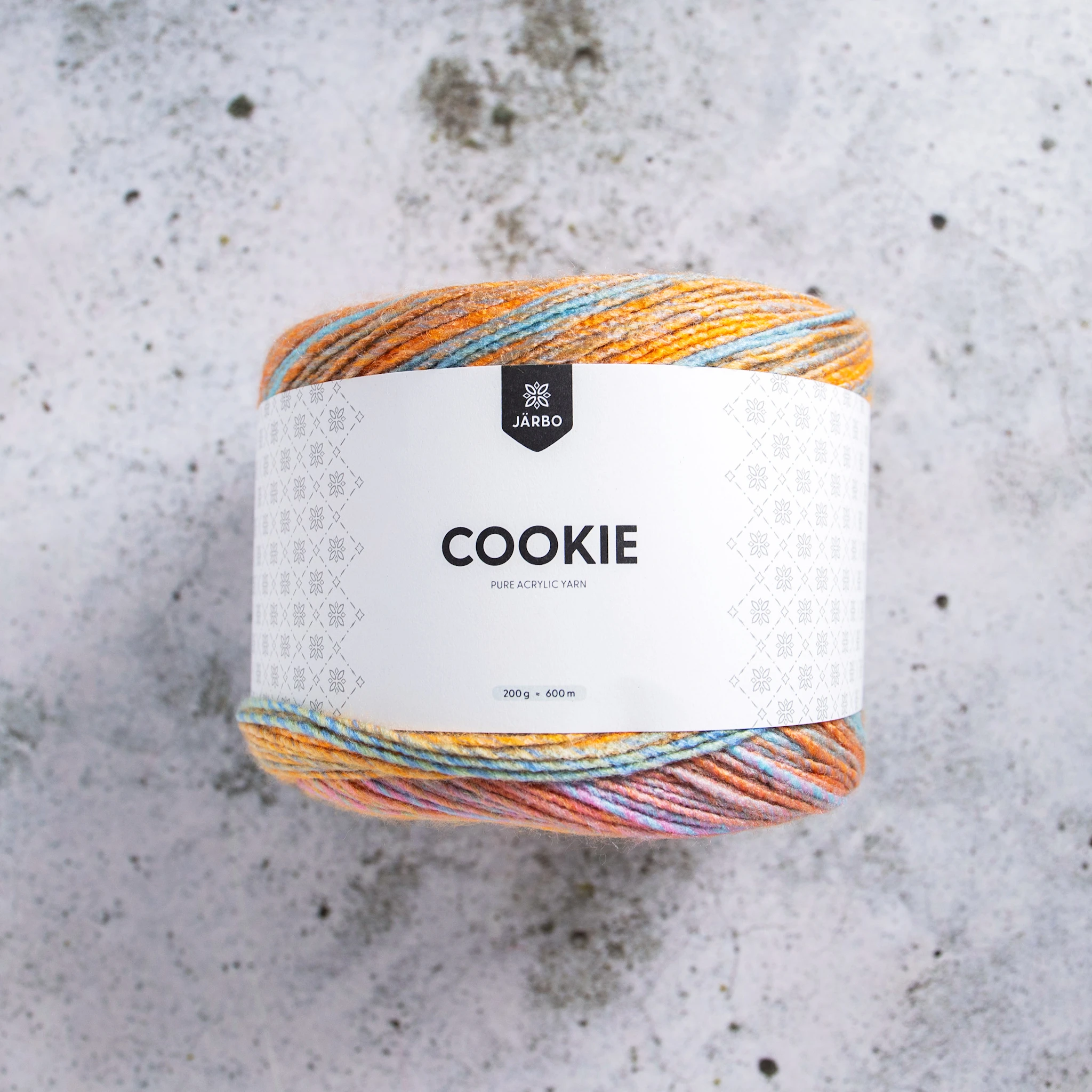 Produktbild för Cookie garn akryl 200g Lozenge (46226) Järbo