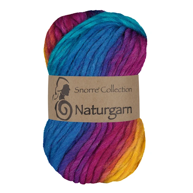 Snorre Naturgarn Multi Turkos/Gul 630 Viking