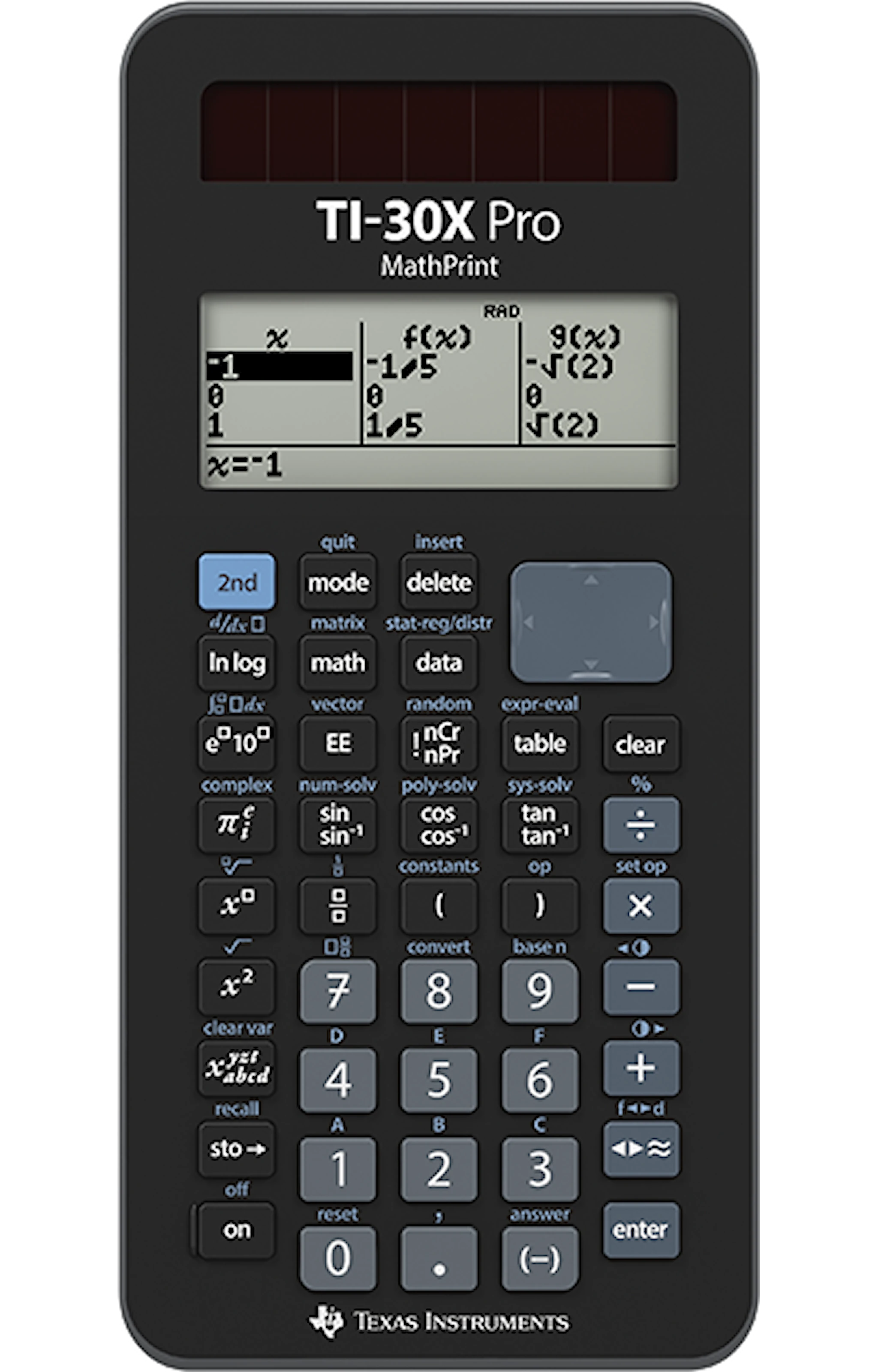 Produktbild för Funktionsräknare Texas TI-30X Pro MathPrint
