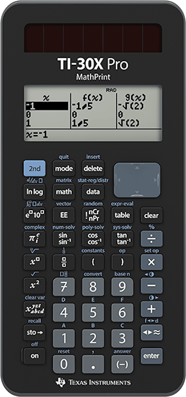 Tuotekuva 1 - Texas TI-30X Pro MathPrint