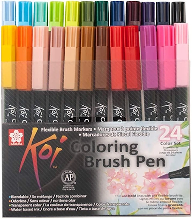 Sakura Koi Coloring Brush Pen 24-set
