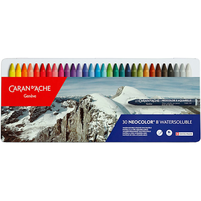 Produktbild 2 för Akvarellkritor 30 Färger Caran D'ache