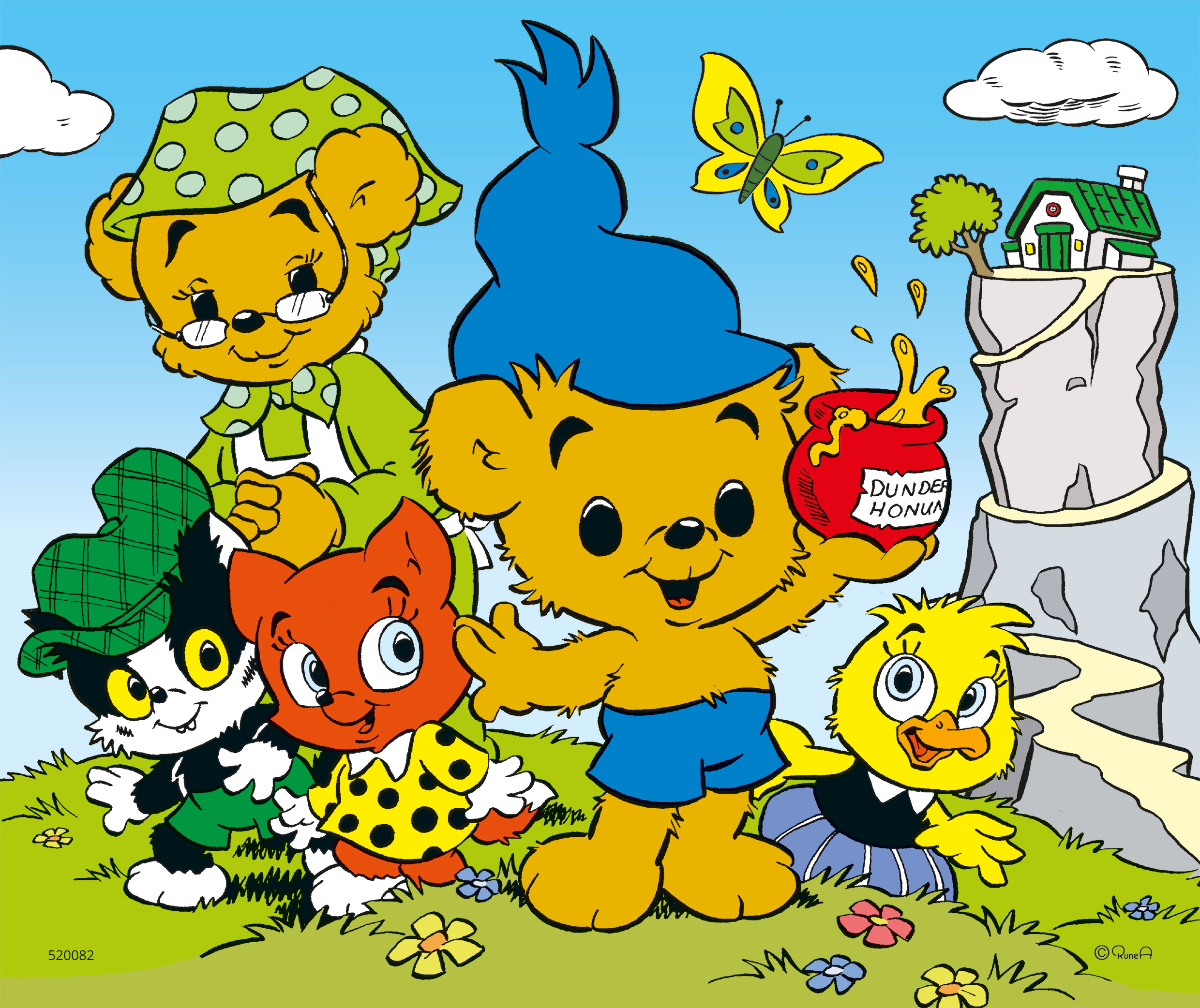 När Bamse Var Liten TräBarnpussel 9 Bitar Kärnan