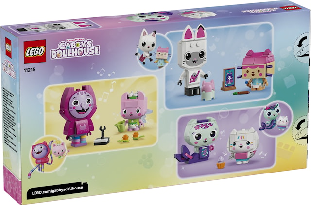 Tuotekuva 4 - Gabbyn palikoista rakennettavat kissaystävät LEGO® Gabby's Dollhouse (11215)