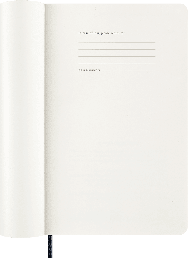 Produktbild 5 för Kalender 2026 Classic Soft 12M Week Note Large Sapphire Blue Moleskine