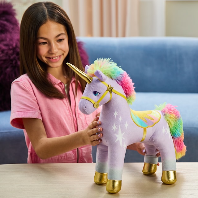 Tuotekuva 6 - Unicorn Academy Wildstar Yksisarvispehmolelu valolla 38 cm