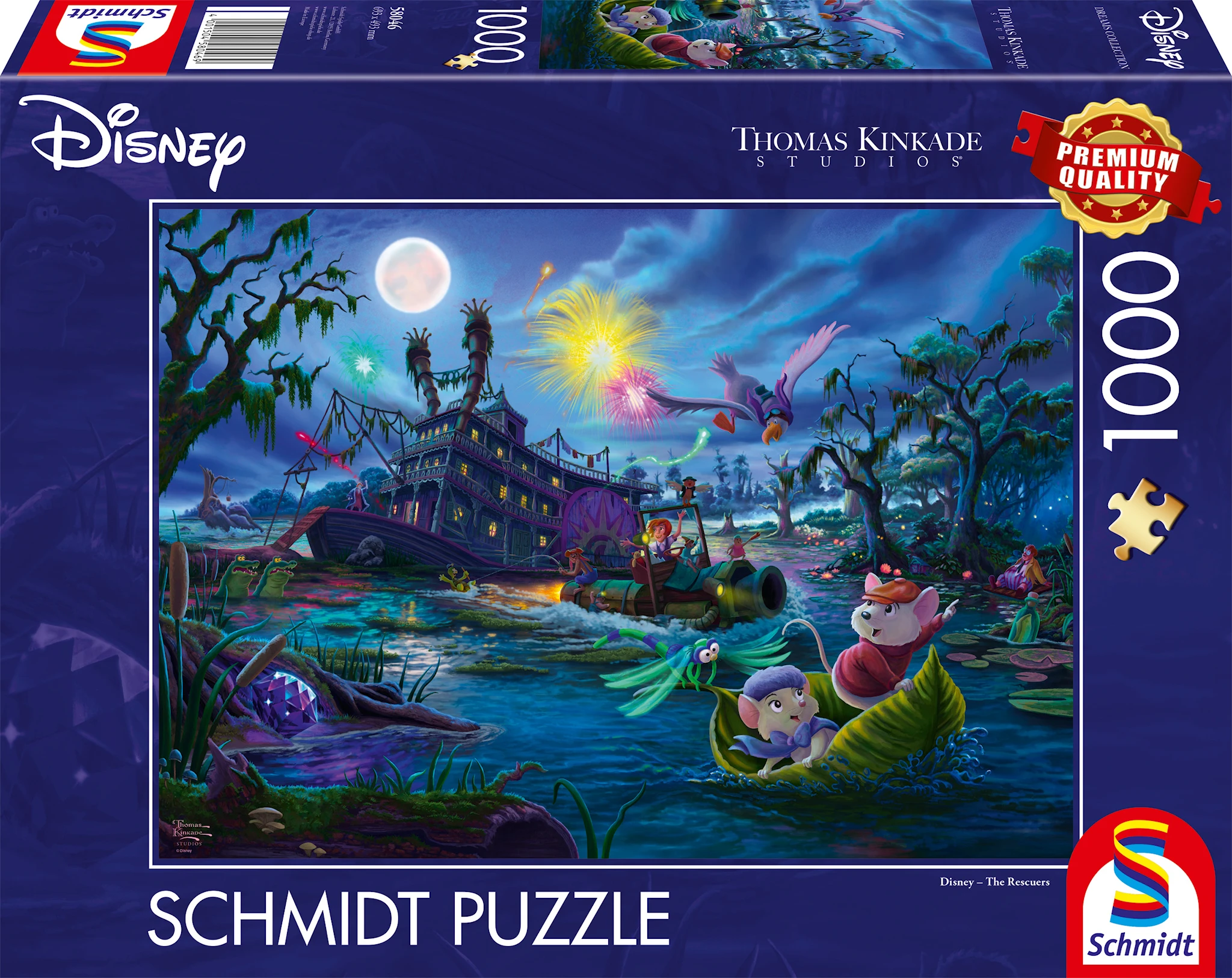 Produktbilde for Disney The Rescuers Puslespill 1000 Brikker Schmidt