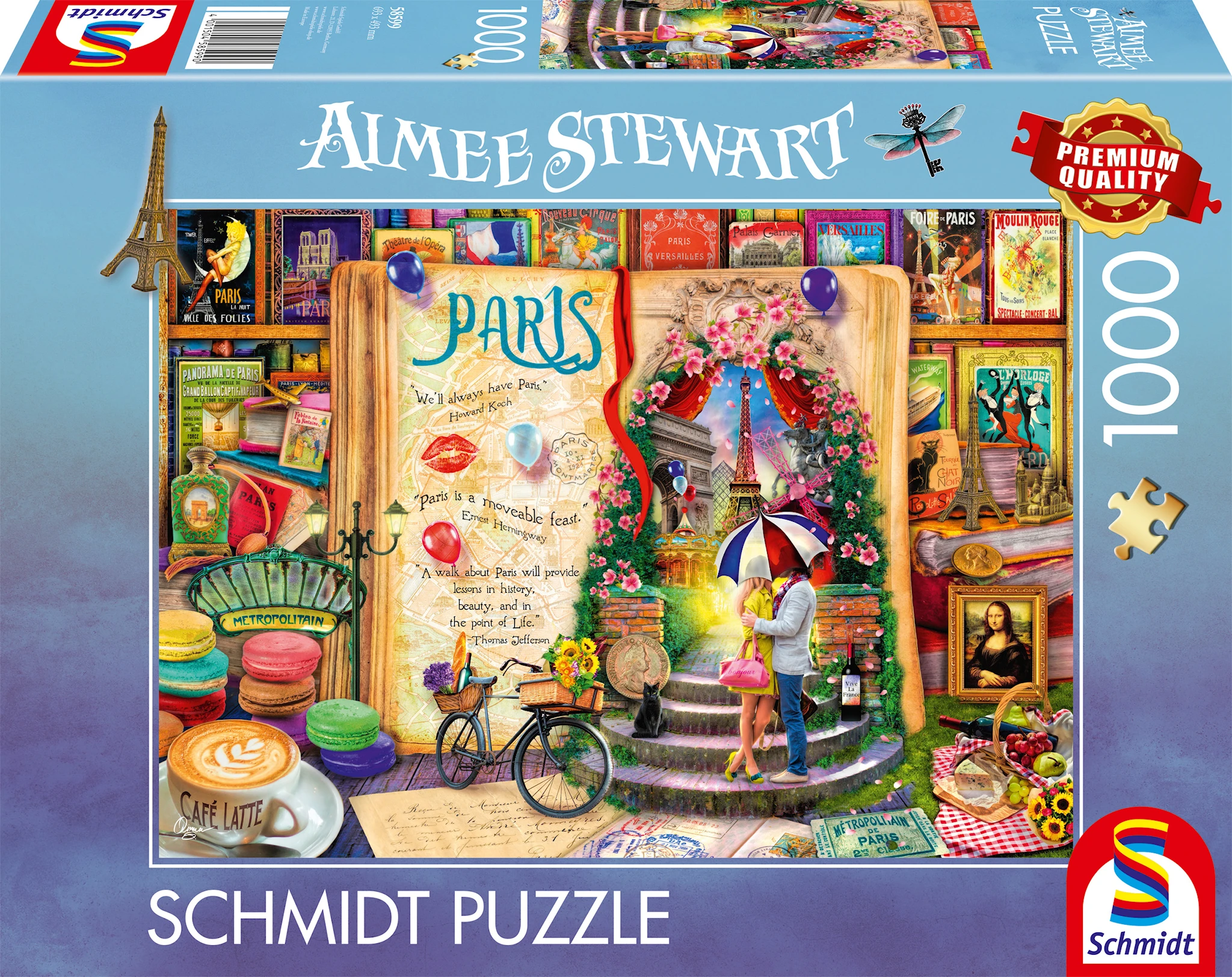Produktbilde for Memories Of Paris Puslespill 1000 Brikker Schmidt
