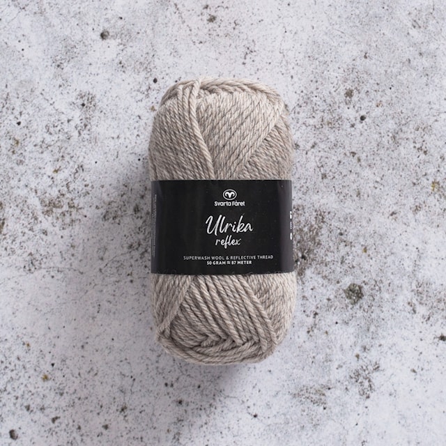 Ulrika Reflex Lanka Villasekoitus 50 g Meleerattu beige Svarta Fåret
