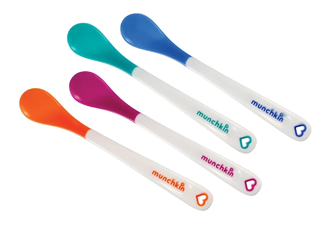 Sked med värmeindikator 4-pack, Munchkin
