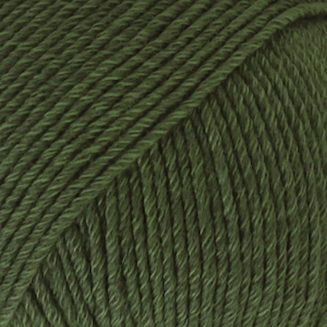 Cotton Merino Uni Colour Garn Ullmix 50 g Dark Green 22 Drops