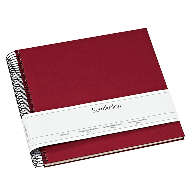 Fotoalbum Medium Cream Burgundy Semikolon