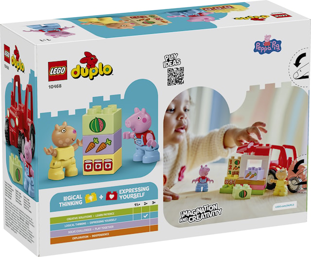 Produktbilde 3 for Peppa Gris Traktor og marked LEGO® DUPLO® (10468)