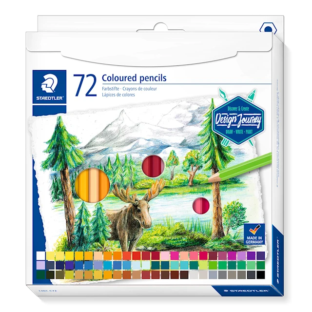 Design Journey Puuvärikynät 72-pack Staedtler