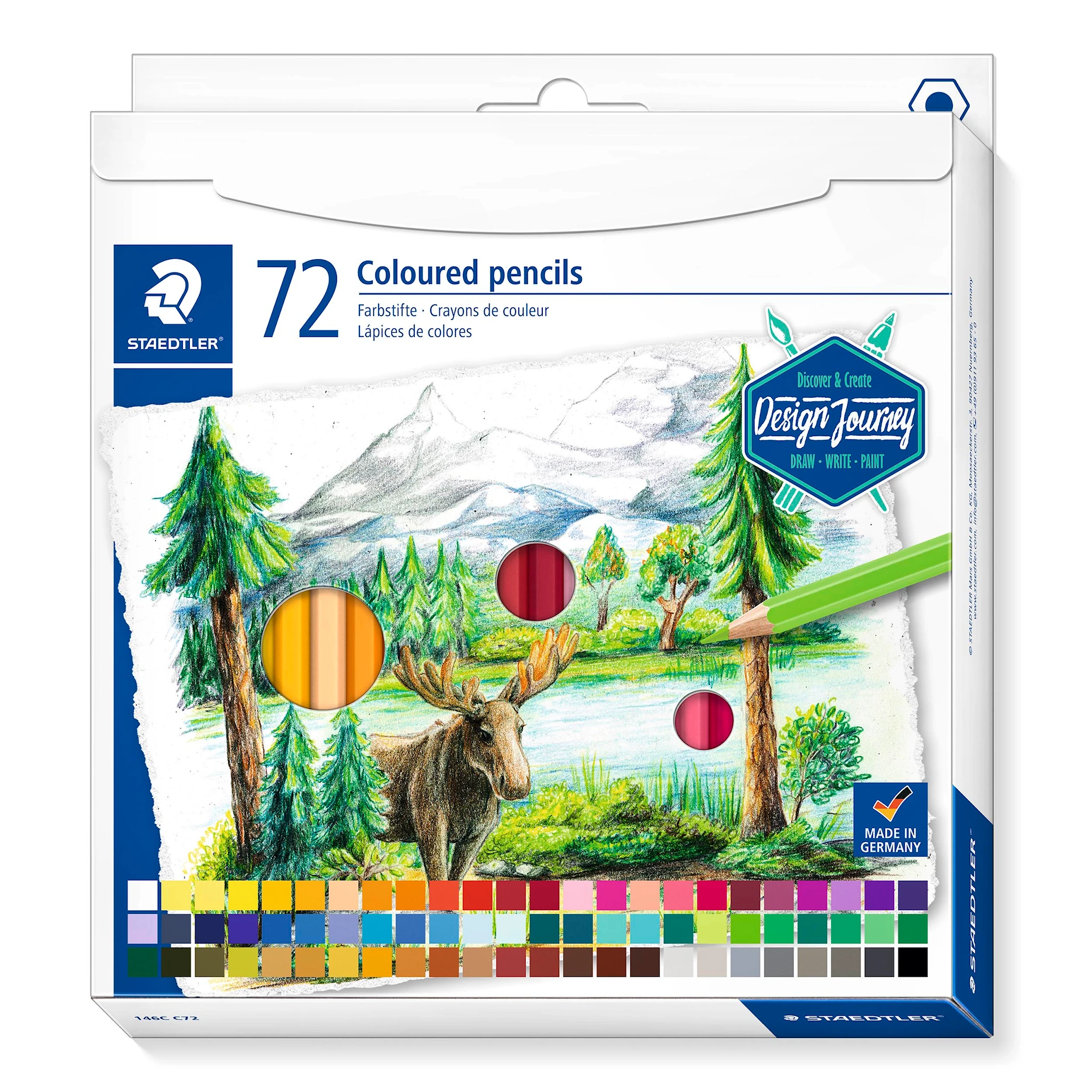 Produktbilde for Fargeblyanter Design Journey 72 stk Staedtler