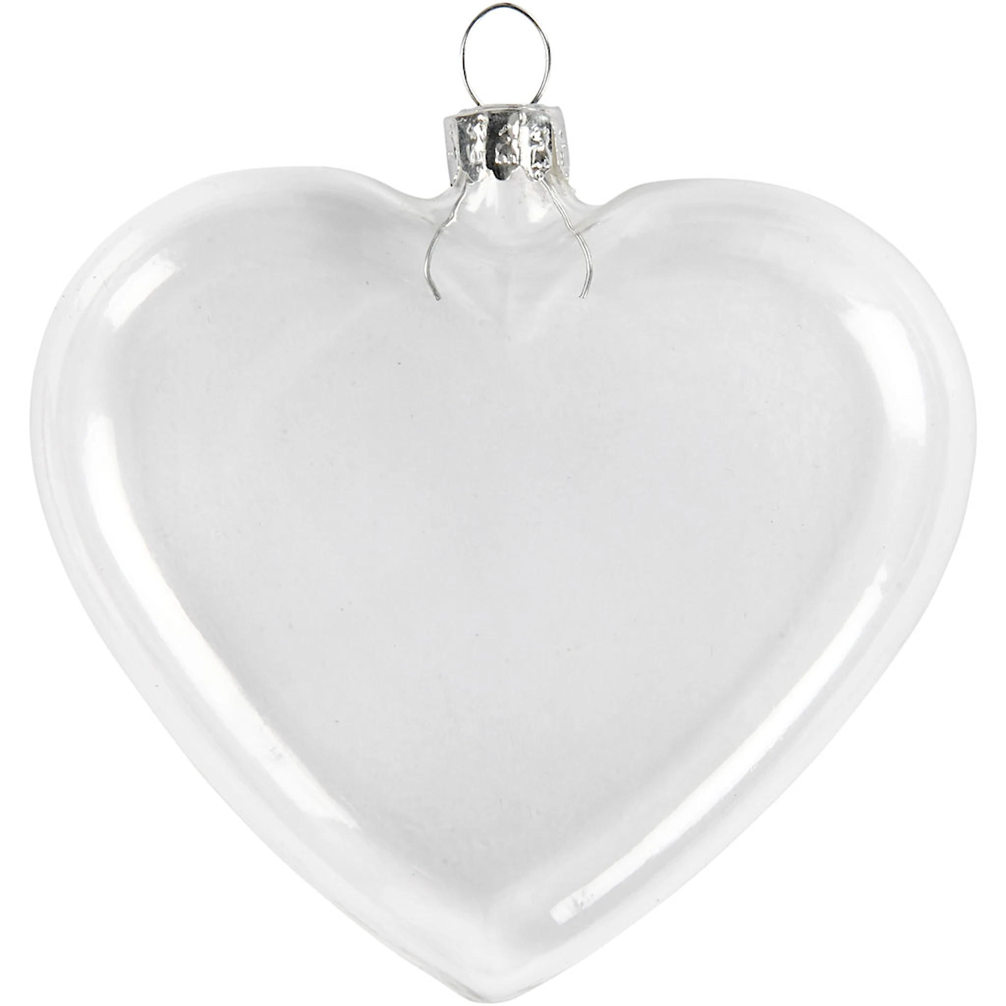 Tuotekuva ille Lasisydän, Kork. 9 cm, Lev: 7.8 cm, paksuus 2,1 cm, 6 kpl/ 1 pkt
