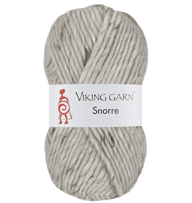 Snorre 100 g Vaaleanharmaa Tweed 201 Viking Garn