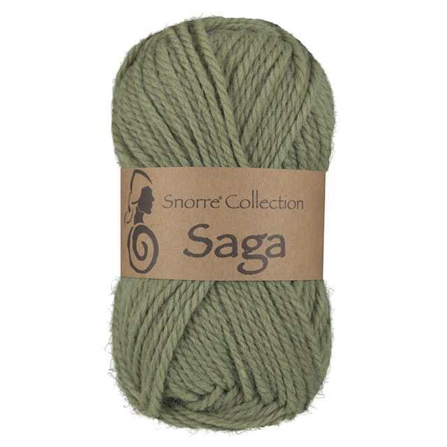 Saga Villa, alpakka-sekoitus 50 g Vihreä 431, Viking Snorre