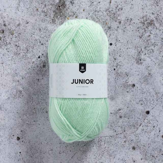 Junior Garn Akrylmix 50 g Mint (67006) Järbo
