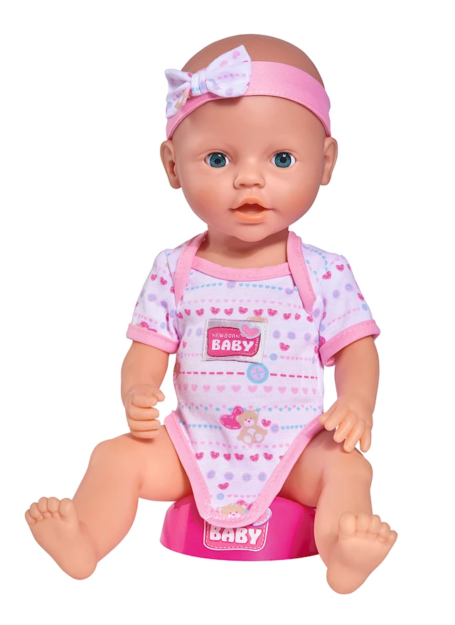Syövä Kasteleva nukke, 38 cm New Born Baby