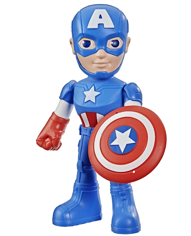 Supersuuri Kapteeni Amerikka -toimintahahmo 23 cm Spidey & His Amazing Friends