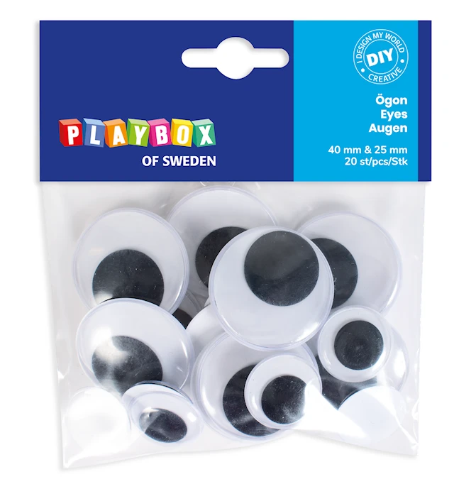 Rullögon 25 & 40 mm 20-p, Playbox