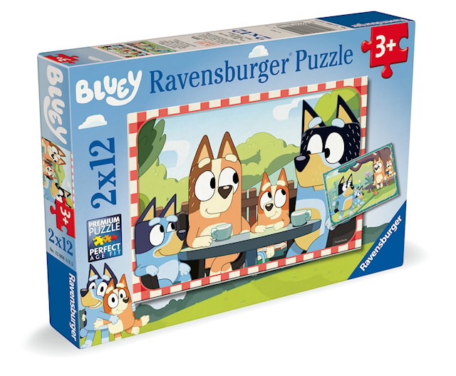 Produktbild 4 för Bluey Pussel 2x12 bitar, Ravensburger