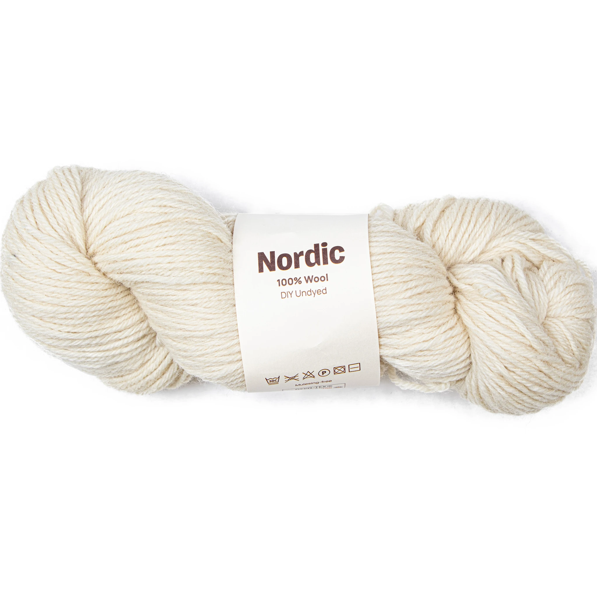 Tuotekuva ille Nordic 100% Villa100 gr DIY Undyed A732  Adlibris