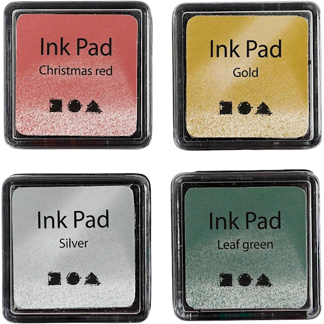 Stämpeldyna Jultema 3,5x3,5 cm  4-pack